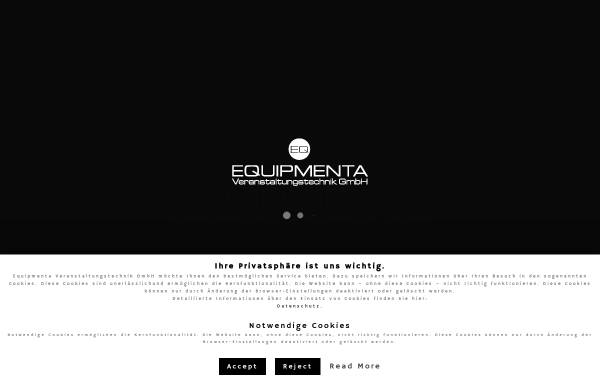 Vorschau von www.equipmenta.de, Equipmenta Veranstaltungstechnik