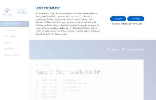 Vorschau von www.kappler-brennstoffe.de, Kappler Brennstoffe GmbH