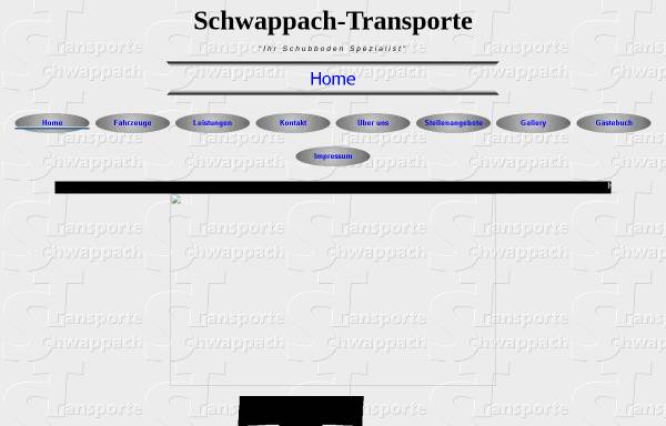 Vorschau von www.schwappach-transporte.de, Schwappach Transporte