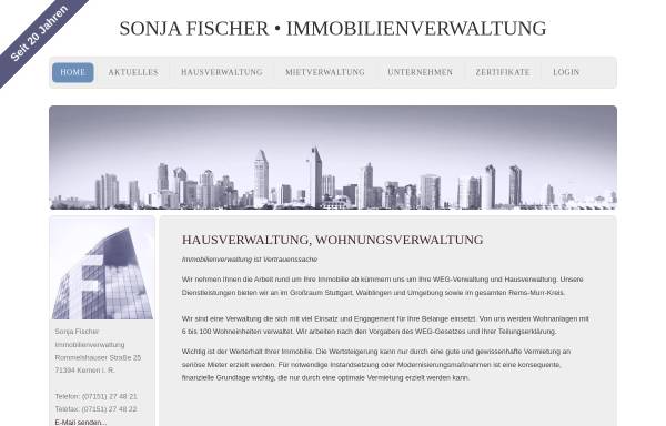 Sonja Fischer Immobilien-Verwaltung