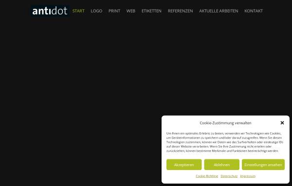 Vorschau von antidot-design.de, antidot-webdesign