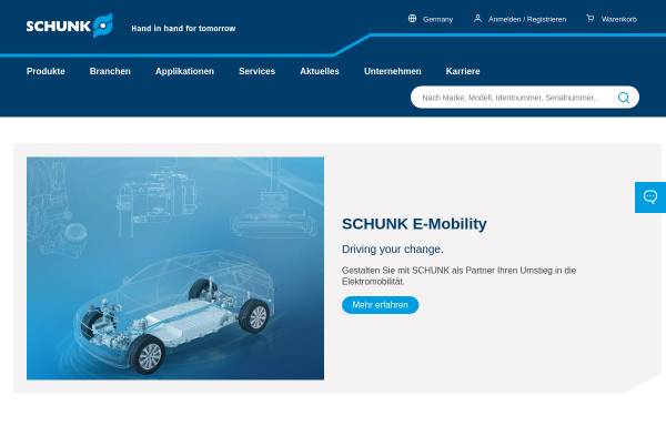 Vorschau von de.schunk.com, Schunk GmbH & Co. KG