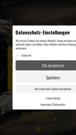 Vorschau der mobilen Webseite www.mietpark-schaefer.de, Mietpark Schäfer GmbH