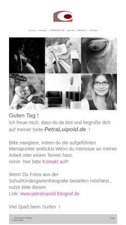 Vorschau der mobilen Webseite www.petraluipold.de, Petra Luipold Fotodesign