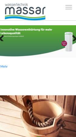 Vorschau der mobilen Webseite massar-oberthal.de, Massar GmbH