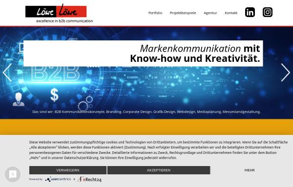 Vorschau von www.loeweloewe.com, Löwe & Löwe Wirtschaftswerbung GmbH