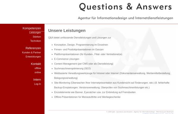 Vorschau von www.qna.de, Questions und Answers Jörg Bayer