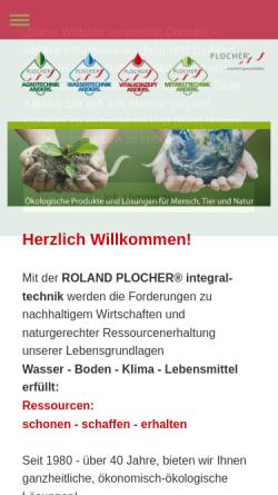 Vorschau der mobilen Webseite www.plocher.de, PLOCHER GmbH Integral-Technik