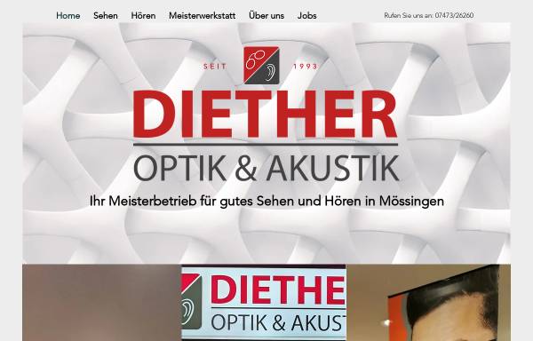 Vorschau von www.brillenstudio-diether.de, Brillenstudio Diether