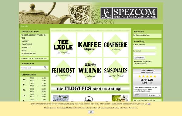 Vorschau von www.spezcom.de, Die Spezialitäten Compagnie