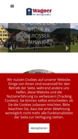 Vorschau der mobilen Webseite www.wagner-steingestalter.de, SteinGestalter Wagner