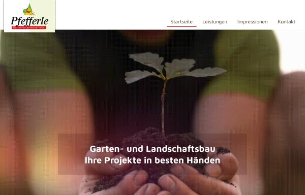 Vorschau von www.pfefferle-galabau.de, Pfefferle Landschafts- und Gartenbau