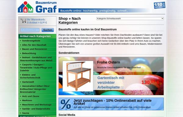 Vorschau von www.graf-baustoffe.de, Graf Baustoffe