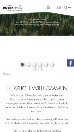 Vorschau der mobilen Webseite www.doerk.de, Doerk KG
