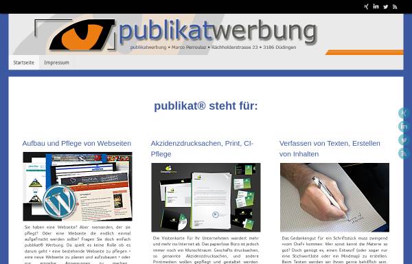 Vorschau von www.publikat.ch, Publikat Werbung Marco Perroulaz