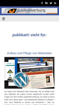 Vorschau der mobilen Webseite www.publikat.ch, Publikat Werbung Marco Perroulaz