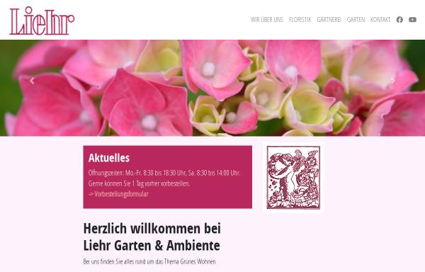 Vorschau von www.hieber.hoffrisch.de, Liehr Garten und Floristik