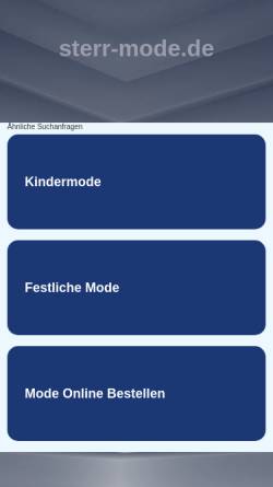 Vorschau der mobilen Webseite www.sterr-mode.de, Sterr Mode Mutter, Kind