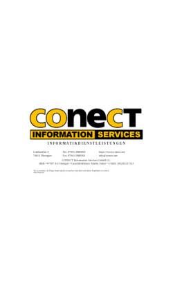 Vorschau der mobilen Webseite www.conect.net, CONECT Martin Zuber Information Services