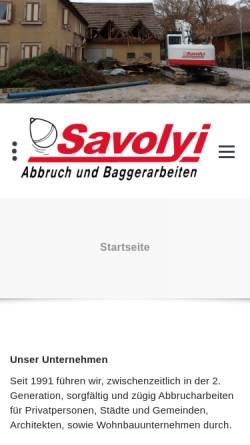 Vorschau der mobilen Webseite www.savolyi.de, Savolyi