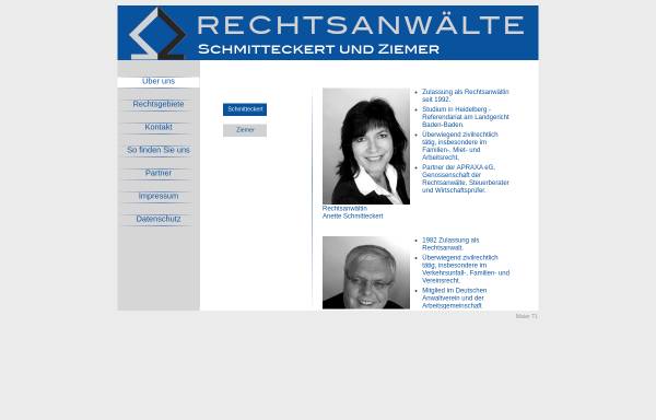 Rechtsanwälte Anette Schmitteckert und Manfred Ziemer