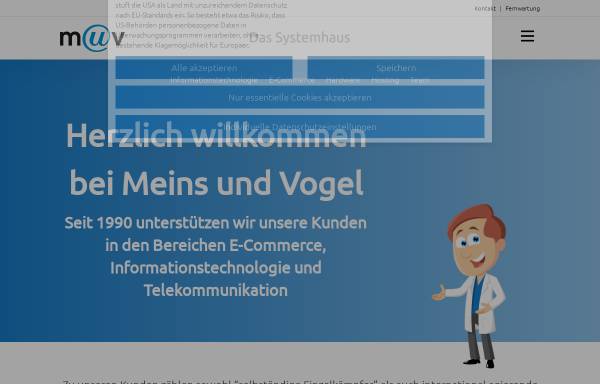 Vorschau von www.muv.com, Meins und Vogel GmbH