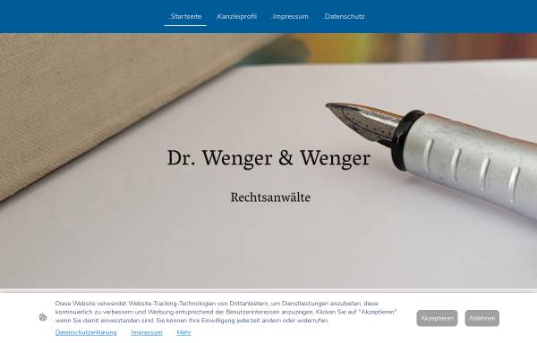 Vorschau von www.drwenger-kanzlei.de, Rechtsanwaltskanzlei Dr. Wenger
