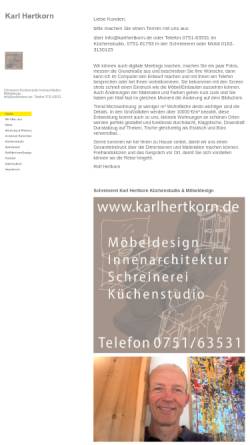 Vorschau der mobilen Webseite www.karlhertkorn.de, Hertkorn, Karl