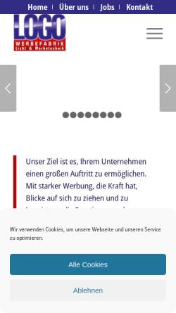 Vorschau der mobilen Webseite www.logo-werbeschriften.de, Logo-Werbeschriften - Ralf Taller