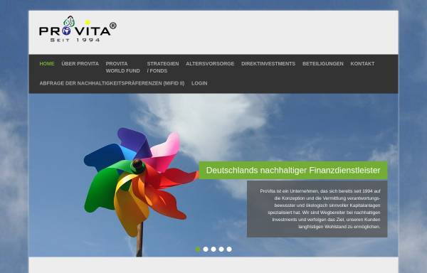 Vorschau von www.provita-gmbh.com, Provita GmbH