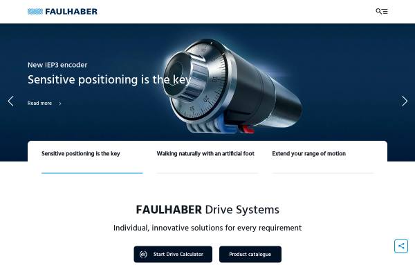 Vorschau von www.faulhaber.com, Dr. Fritz Faulhaber GmbH & Co. KG