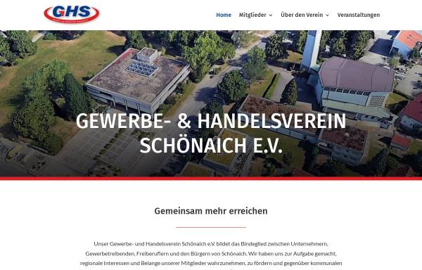 Vorschau von www.ghs-schoenaich.de, Gewerbe- und Handelsverein Schönaich e.V.