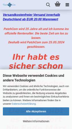 Vorschau der mobilen Webseite www.patchcom.de, PatchCom - Birgit Klein