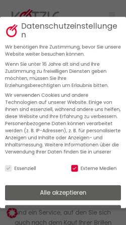 Vorschau der mobilen Webseite optik-koetzle.de, Optik Kötzle