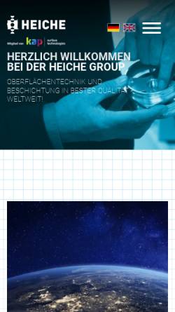 Vorschau der mobilen Webseite www.heiche.de, Gerhard Heiche GmbHH