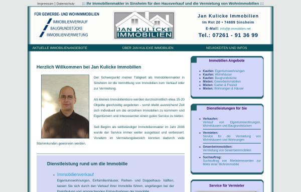 Vorschau von www.jk-immobilien.net, Jan Kulicke Immobilien - Haus und Wohnung mieten
