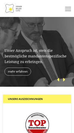 Vorschau der mobilen Webseite www.seeker-bauer-lutz.de, Sozietät Seeker Bauer Lutz