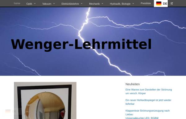 Vorschau von www.wenger-lehrmittel.de, Wenger Lehrmittel