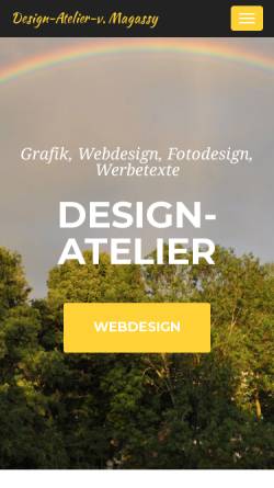 Vorschau der mobilen Webseite www.design-atelier-magassy.de, Design-Atelier Magassy