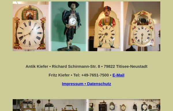 Vorschau von www.antike-uhren.de, Antik Kiefer