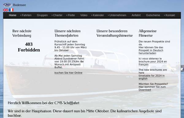 Vorschau von www.bodenseeschiff.de, Bodensee-Schifffahrtsbetrieb Heidegger