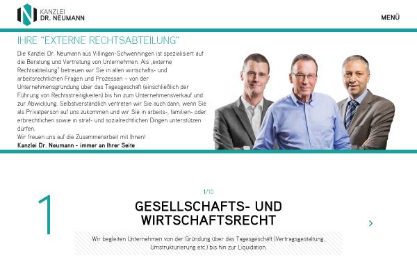 Vorschau von www.neumann-vs.de, Rechtsanwaltskanzlei Dres. Neumann & Koll.