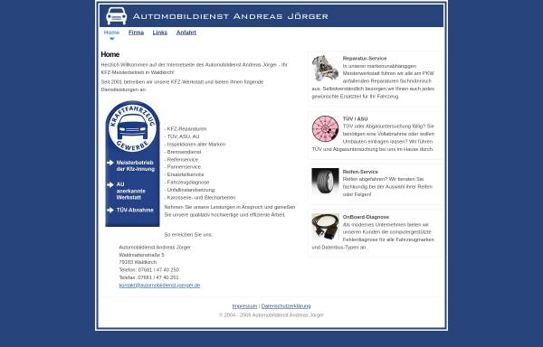 Vorschau von automobildienst-joerger.de, Automobildienst Jörger