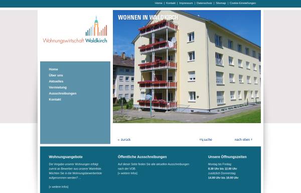 Vorschau von wowi-waldkirch.de, Wohnungswirtschaft der Stadt Waldkirch