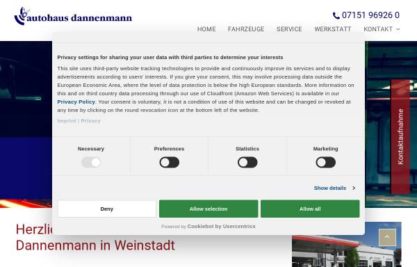 Vorschau von www.dannenmann.de, Autohaus Dannenmann