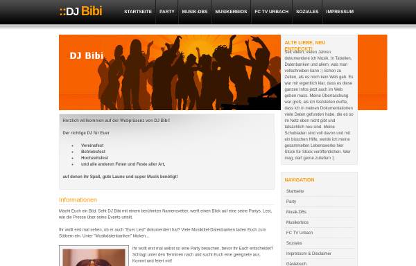 Vorschau von www.djbibi.de, DJ Bibi