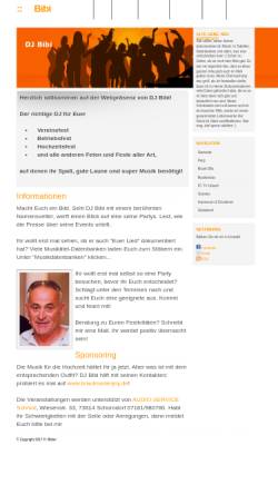 Vorschau der mobilen Webseite www.djbibi.de, DJ Bibi