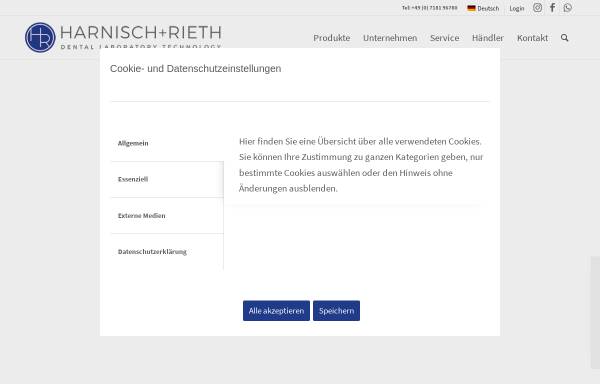 Vorschau von hr-dental.de, Harnisch+Rieth GmbH+Co.KG