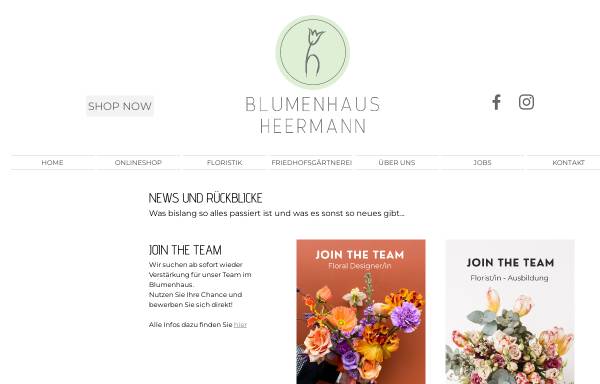 Vorschau von www.blumenhaus-heermann.de, Blumenhaus Heermann