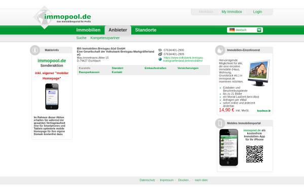 Vorschau von www.immopool.de, Immobilien-Breisgau-Süd GmbH